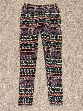 Pink Republic Fair Isle Knit Leggings Size Small